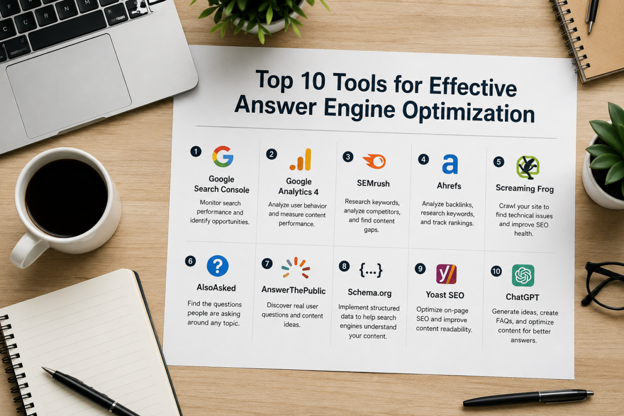 Top 10 Tools for Effective Answer Engine Optimization