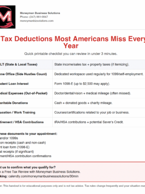 7 deductions most americans miss every year